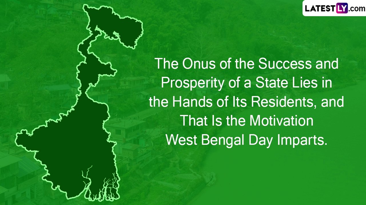 West Bengal Day 2023 Wishes: Messages, Greetings, Images To Share on West Bengal State Formation Day