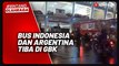 Bus Timnas Indonesia dan Argentina Tiba di GBK,  Disambut Antusias Suporter!