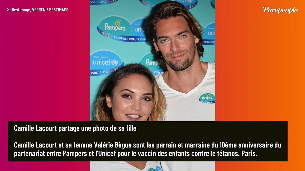 Camille Lacourt dévoile une rare photo de sa fille Jade, qui a hérité des beaux yeux verts de Valérie Bègue