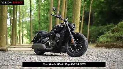 BD453 V-Type Four-Cylinder Engine, 496 CC, Air Suspension, New Benda Black Flag 500 V4 2023