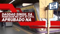 Dagdag-singil sa pamasahe ng LRT 1 at LRT 2, aprubado na | Stand for Truth