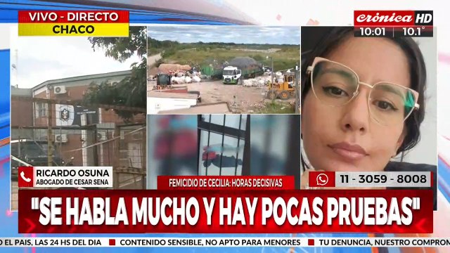 Abogado de César Sena: Se habla mucho y hay pocas pruebas