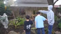 Jonathan Christopher & Anthony throwing spike balls