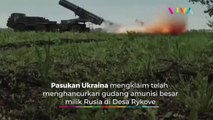 Gudang Amunisi Besar Rusia Hancur Diserang Militer Ukraina