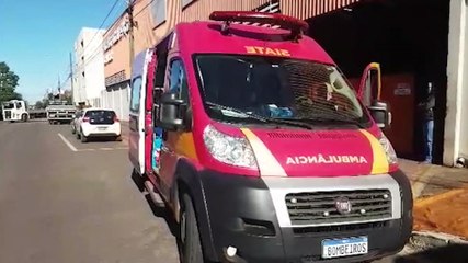 Idoso sofre fratura no tornozelo após acidente de trabalho em empresa no Centro