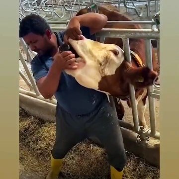 Kurban satan adamın büyükbaş kurbanlığa içki içirdiği görüntüler gündem oldu.