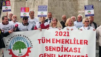 Emekliler Ankara'da Eylem Yaptı: "Tüm Emekli Maaşlarıyla Dul ve Yetim Aylıklarına, Gerçek Enflasyona Göre Derhal Seyyanen Ek Zam Yapılmalıdır"