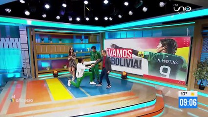 Martins y Costas en El Mañanero antes del partido amistoso