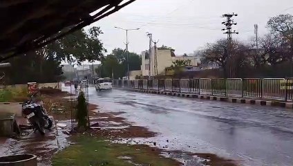 चक्रवात बिपरजॉय धौलपुर में भी दिखा रहा असर,दिनभर रिमझिम, शाम को झमाझम....देखें वीडियो