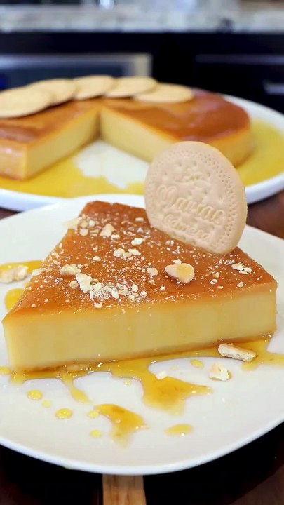 Flan de galletas María #shorts
