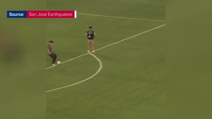San Jose Earthquakes fan produces one-in-a-million trick shot