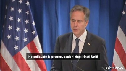 Blinken: "Non sosteniamo indipendenza Taiwan ma no provocazioni"