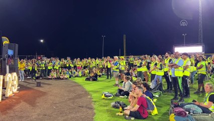 ROTTERDAM - Hollanda'da mültecilere destek yürüyüşünde 1,3 milyon avro bağış topladı