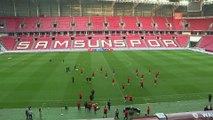 SAMSUN - A Milli Futbol Takımı, Galler maçının hazırlıklarını tamamladı