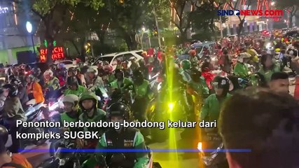Jalan Sekitar Kawasan GBK Padat Usai Laga Timnas Indonesia Vs Argentina