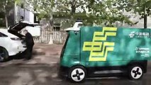 13 véhicules sans conducteur utilisés pour la livraison de colis en Chine