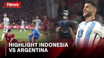Highlight Juara Dunia Argentina Kalahkan Timnas Indonesia 0-2
