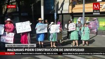 Mazahuas bloquean avenida 20 de Noviembre; exigen construcción de una universidad