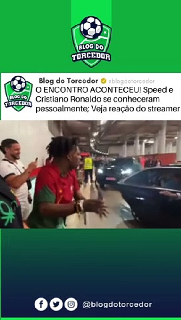 O ENCONTRO ACONTECEU! Speed e Cristiano Ronaldo se conheceram