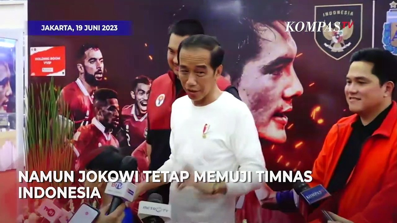 Jokowi Deg-degan Nonton Pertandingan Indonesia Vs Argentina: Takut Kebobolan Banyak