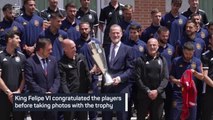 Spain greeted by King after UEFA Nations League win