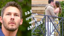 Bold and the Beautiful Weekly Spoilers: June 19-23 - Liam See Hope Kissing Thomas