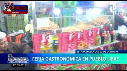 Feria gastronómica celebra a los padres en su día en la plaza Candamo de Pueblo Libre