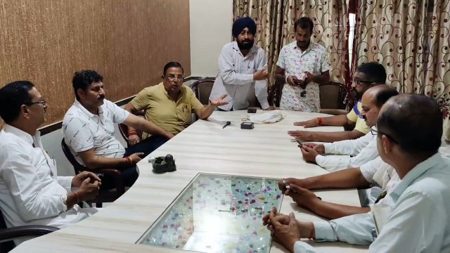 रेल विकास समिति एवं व्यापार मंडल पदाधिकारियों की बैठक का आयोजन