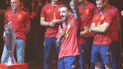 La reacción viral de Luis de la Fuente cuando Joselu gritó "hala Madrid"
