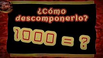 DESCOMPONIENDO el número 1000 en factores primos. DECOMPOSING the number 1000 into prime factors.