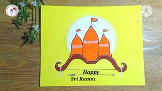Ramnavami par drawing __ Ram navami special poster painting __ easy Ramnavami drawing step by step__(1080P_HD)