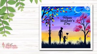 Happy mother_s day painting __ easy mother_s Day painting with poster color_Pallavi Drawing Academy(1080P_HD)