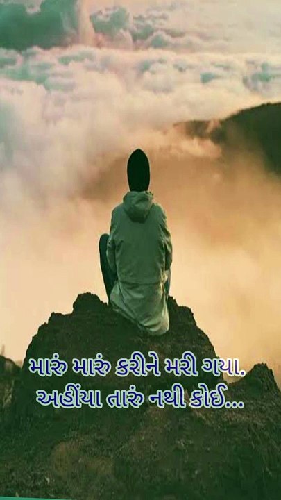 મારુ મારુ કરીને મરી ગયા તારું નથી અહીં કોઈ