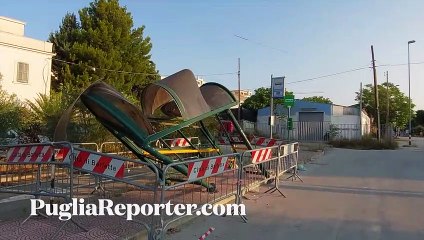 Barletta: crolla pensilina della fermata del bus