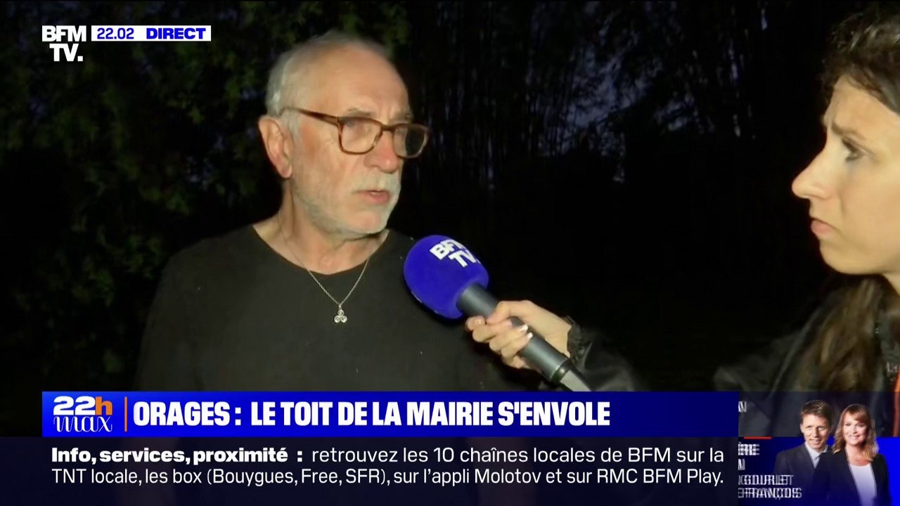 Orages: "On s'est cachés sous la table tellement on avait la trouille", témoigne un habitant de Preuilly (Cher)