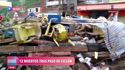 Ciclón deja al menos 12 muertos en Rio Grande do Sul, Brasil