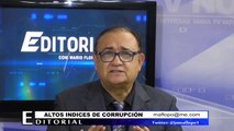 ALTOS INDICES DE CORRUPCIÓN
