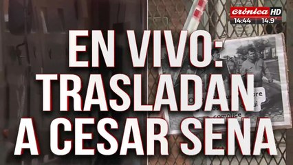Trasladan a César Sena a otra comisaría: grupo especial y camiones blindados para el operativo