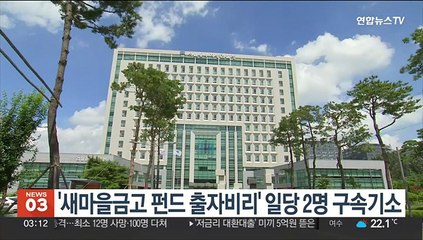 '새마을금고 펀드 출자비리' 일당 2명 구속기소