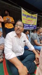 शांति नगर में शराब दुकान के विरोध में धरना