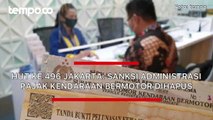 HUT Ke-496 DKI Jakarta: Sanksi Administrasi Pajak Kendaraan Bermotor Dihapus