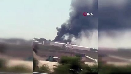 Incendie d'usine à Bursa ! Le ciel est couvert de fumée noire