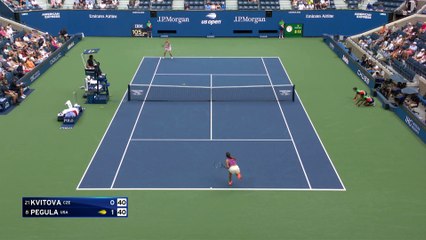 Plus forte que la pluie et Kvitova, Pegula rejoint les quarts : le résumé en vidéo