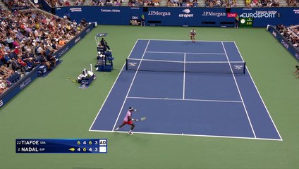 3 jeux remportés et l'Américain passe devant : Tiafoe est inarrêtable face à Nadal !