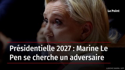 Présidentielle 2027 : Marine Le Pen se cherche un adversaire