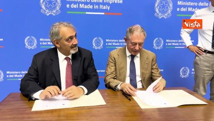 Il ministro Urso e il presidente del Lazio Rocca firmano addendum all'accordo per banda ultra larga