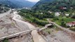 Rize'de köprü çöktü: Dereden alınan kum ve çakıl neden oldu
