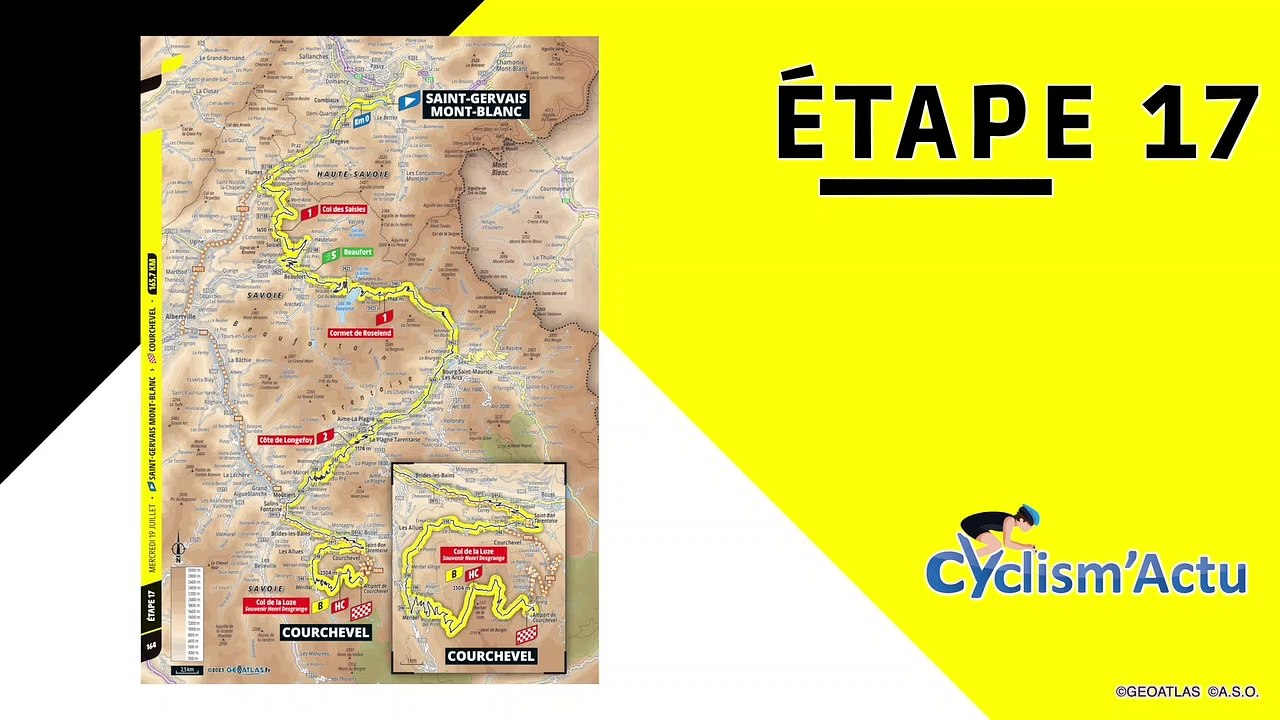 Tour de France 2023 - La 17e étape du 110e Tour de France, parcours et profil !