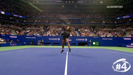 Défense de fer, coup droit de feu et volée haute : Top 5 des points de Serena lors de cet US Open