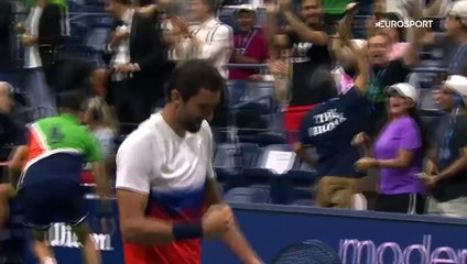 Comment a-t-il pu rater ça ? Le penalty d'Alcaraz bien stoppé par Cilic à la volée
